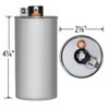 AmRad RA2000/37-456 Replacement - 45 uf 370/440 Volt Volt VAC
