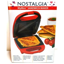Nostalgia MyMini Sandwich Maker Color: Red