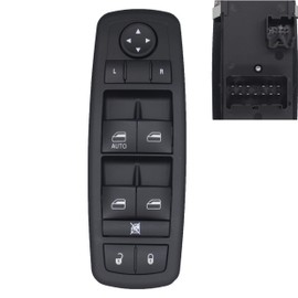 MOCW Driver Side Master Power Window Switch Fit for 2008-2012 Jeep Liberty,for 2008-2012 Dodge Nitro, for 2009-2010 Dodge Journey 4602632AC 4602632AH 4602632AG