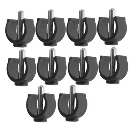 FRCOLOR 10pcs Walker Clips Crutch Clamp Buckle Locking System Heavy Duty Cane Holder Device for Easy Installation and Firm Grip Walker Parts for Stability