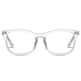 Jectieey Reading Glasses for Women Men - Anti Glare Computer Readers Blue Light Blocking Glasses,Sturdy Eyeglasses(Clear, 1.0)
