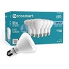 (12-Bulbs) EcoSmart 65-Watt Equivalent BR30 Dimmable LED Light Bulb, Daylight