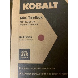 KOBALT 25TH ANNIVERSARY KOBALT MINI TOOL BOX (RED) #5462036 NIB-