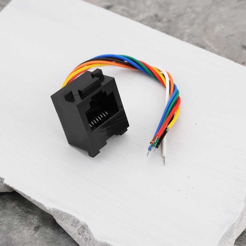 ECSiNG Pack of 5 RJ45 Telephone Adapter Cable 8P8C RJ45