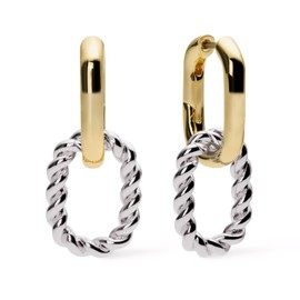 Ana Luisa Double Hoop Earring - Ash Double Gold Earrings for Women Trendy - 14K Gold Plated Hoop Earrings - Hypoallergenic, Water-Resistant & Tarnish-Free - 14K Gold Plated, Silver & Two-Tone Earrings