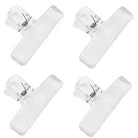 Set of 4 Eyeball Clips, Book Clips, Plastic, Stylish, Securing Clips, Office Supplies, Student Supplies, Stationery, Food Storage, Document Clips, Transparent