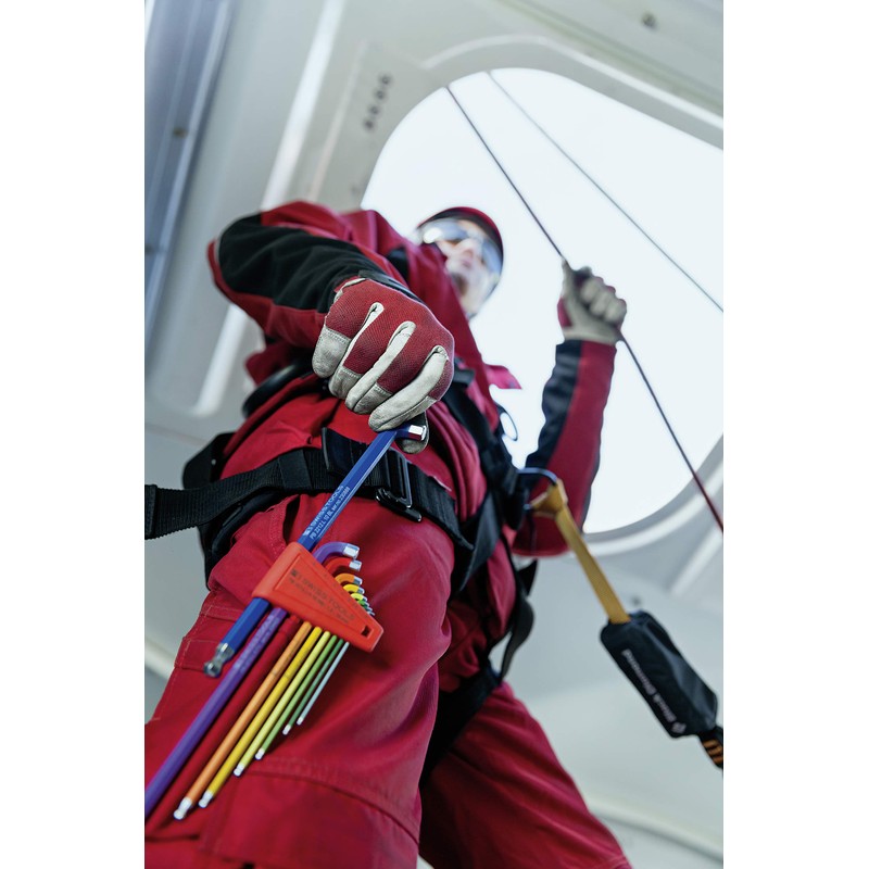 PB SWISS TOOLS PB 2212LH-10RBCN Rainbow Short Head Hex Bar