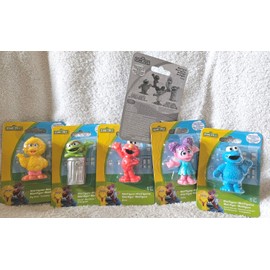 SESAME STREET SET OF 5 SEALED. BIG BIRD,ELMO, COOKIE MONSTER, ABBY, OSCAR GROUCH