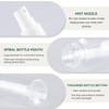 ZIZEMOJA 3.4OZ 6 Pack Small Spray Bottle 60ml, Clear Plastic