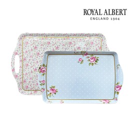 Royal Albert New Imperial Rose Tray 2P Set / 로얄알버트 뉴황실장미 쟁반 2P세트