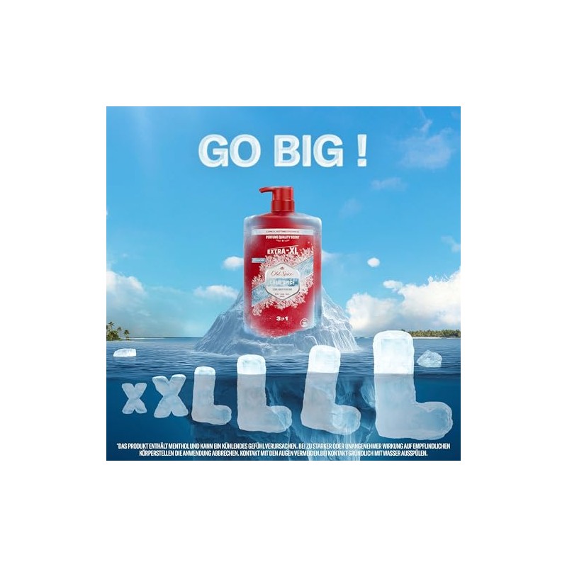 Old Spice Cold Spice Men's Shower Gel & Shampoo 1000