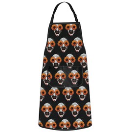 WZMPA Funny Clown Adjustable Apron With Pockets Clown TV Show Fans Gifts Clown Face Cooking Apron Clown Art Merchandise (Sunglass Ap)