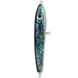 Fish Lure Abalone Shell Fishing Bait Wooden Crankbait for Tuna Grouper Billbirds Sea Bream 23x3.5cm