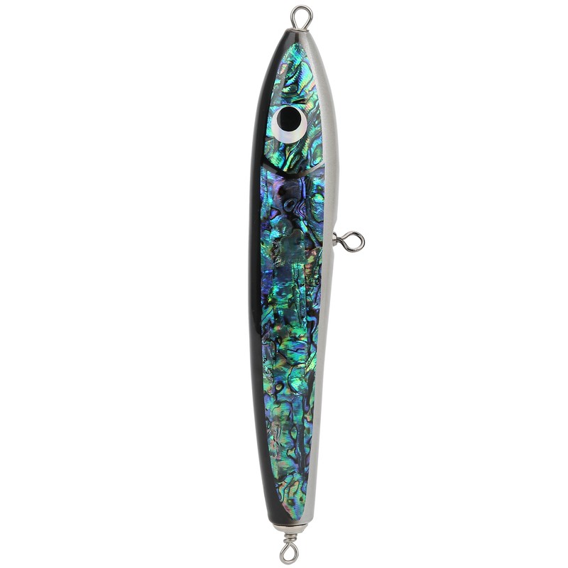Fish Lure Abalone Shell Fishing Bait Wooden Crankbait for Tuna