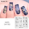 KADS Nail Stamping Stencils Nail Stamp Plates Night Sky Series
