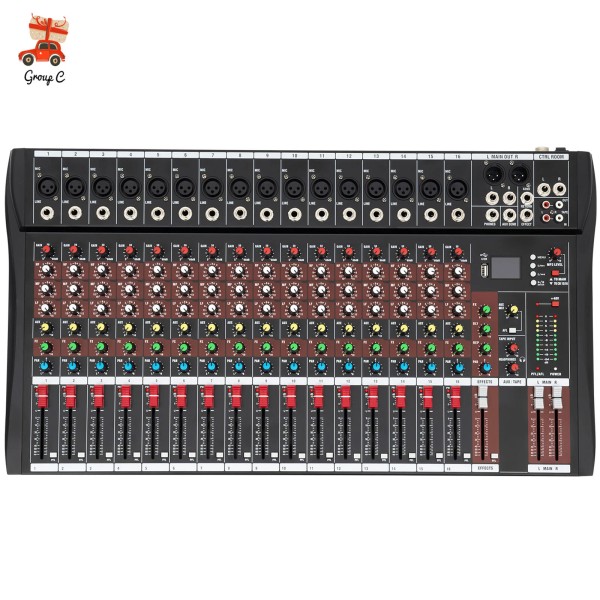GDRASUYA10 16 Channel Professional Powered Mixer Power Mixing 16 DSP