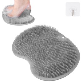 Fefod Foot Washer Bath Massage Pad with Non-Slip Suction Cups, Foot Brush Washer, Foot Washer Shower for Cleaning Feet Exfoliating No Bend, Foot Bath Foot Massager Shower Foot Wash Mat Foot Massager