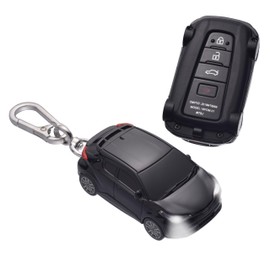 for Toyota Key Fob Cover Key Shell Upgraded Version with lamp - Key fob case Compatible with Toyota Camry Corolla RAV4 Highlander Avalon C-HR GT86 Prius Smart Remote Key - Black