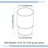 Glass Tumbler Cap 2 Pack, Aomasi Frosted Bathroom Rinsing and