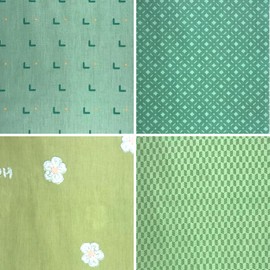 Qililandiy 7 Pcs Fat Quarters Fabric Bundles Quilting Fabric Bundle Patchwork for Sewing Quilting and Crafting (Green)