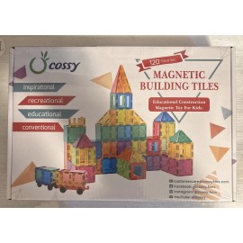 Cossy 120-Piece Magnetic Building Tiles Set - New, Educational Construction Toy