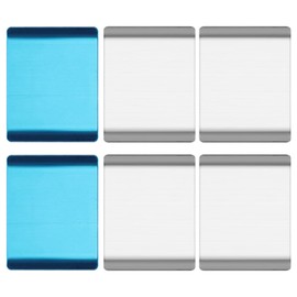 6pcs Under Cabinet Light Magnetic Strip, Replacement Adhesive Backing Magnetic Stickies Lights Under Cabinet Lights Magnetic Sticky for Cabinet Lighting Parking Number Plate