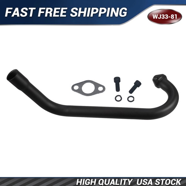 Unbranded Upgrade Exhaust Pipe For Honda GX160,GX200 Black