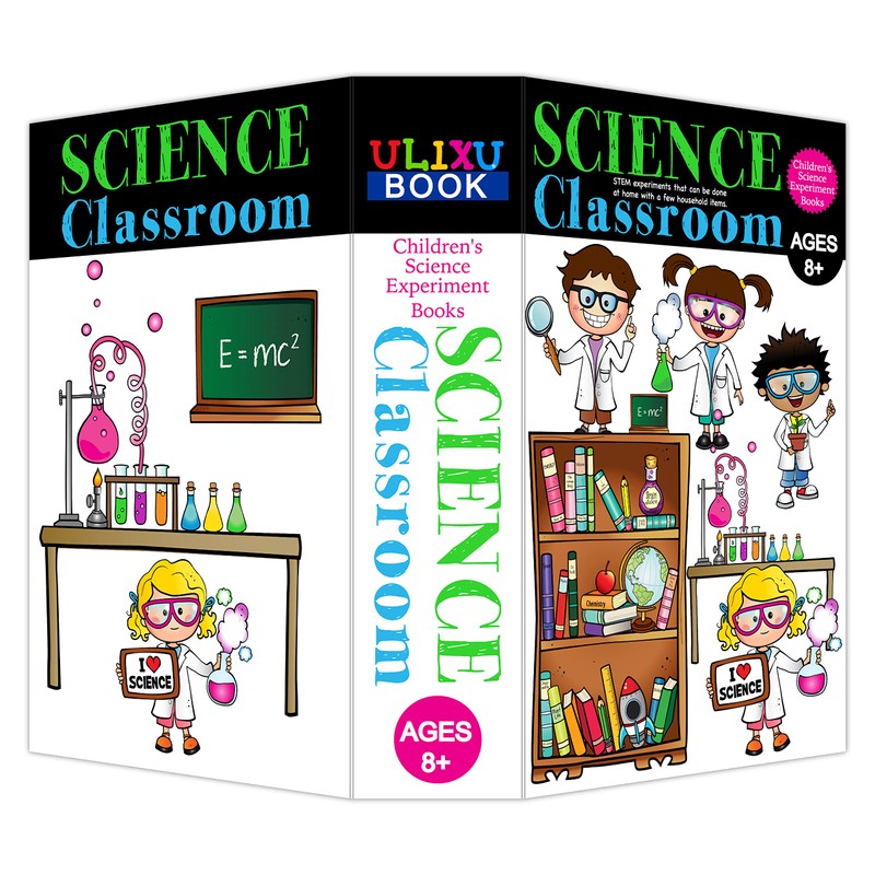 Science Book Safe Storage Box with Real Pages Combination Lock