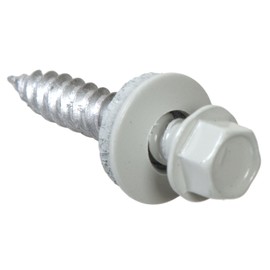 Hillman 35243 Hex Washer Head White Sheet Metal Screw 10 x 2 25-Pack