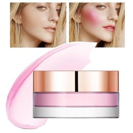 Rubor que Cambia de Color para Mejillas Rubor Hidratante Rouge Crema Multiusos para Mejillas y Labios Gel Impermeable para Mejillas y Labios Maquillaje de Rubor con Acabado Brillante (3#, all skin)