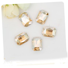 Baluue 50pcs Colorful Octagonal Rhinestone Glass Drills Nail Art Decorations for Fashion Jewelry Making for Craft Projects and Home Decor