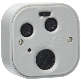 TFA Dostmann Analogue Alarm Clock, 60.1035.10, Ideal Rice Alarm Clock, 5 x 5 cm, Small and Compact, Pastel Grey, (L) 52 x (W) 23 x (H) 52 mm