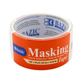 BAZIC General Purpose Masking Tape 1.88" X 720" (20 Yards), Paper Tape Painting Decorating Labeling Art Crafts for Home Office, 1-Pack
