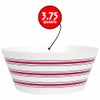 Peppy Patriotic Plastic Serving Bowl - (3.25" x 3.25") 1