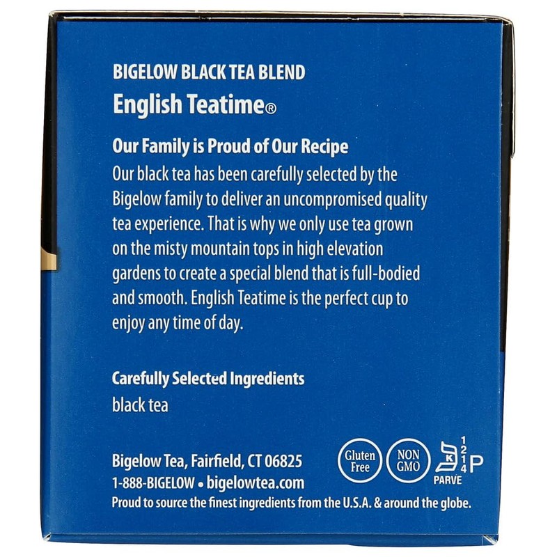 Bigelow English Teatime Black Tea Bags, 20 Count Box