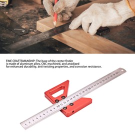 ANKROYU Round Center Finder, Stainless Steel Circle Center Finder Tool, Center Finder Center Scribe Gauge, Center Finder Ruler for Metal Glass