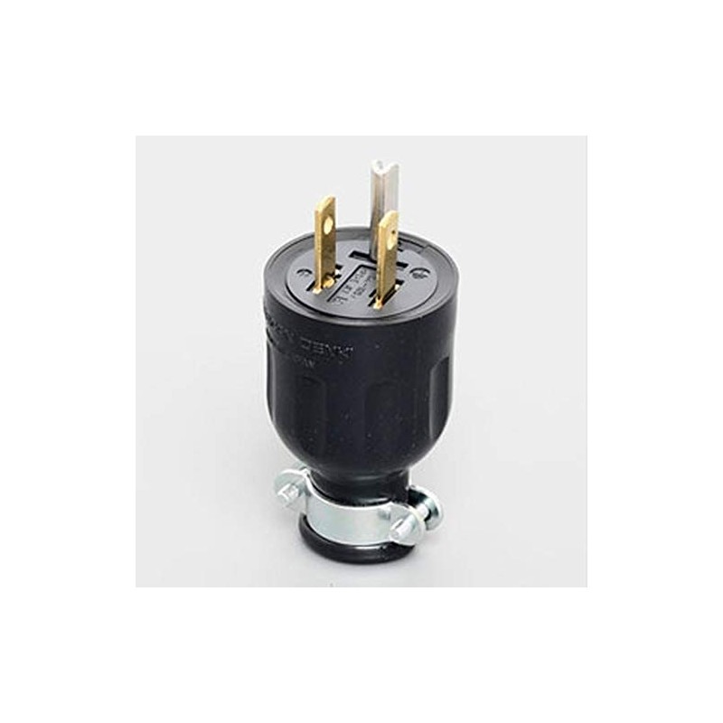 American Ltd. Flat Blade Shape Rubber Plug Grounded 2p15 a125 V 7112grnew