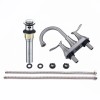 Alloy 4 Inch Hot/Cold Double Handle Deck Mounted Electroplated American
