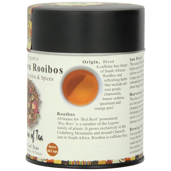 The Tao of Tea, Cape Town Rooibos Tea, Loose Leaf, 4-Ounce Tins (Pack of 3)