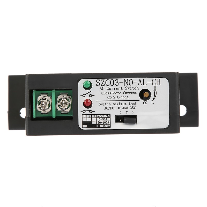 Normally Open Current Sensing Switch Adjustable AC 0.5-200A SZC03-No AL-CH