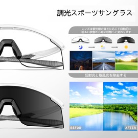 SCVCN Sports Sunglasses, Ultra Lightweight TR90 Frame, Glare Reducing Lens, UV 400 UV Protection, Windproof, Nighttime Compatible, Men's, Women's, Cycling, Climbing, Running, Marathons, Baseball