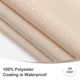 LOVE STORY Balcony Privacy Screen, 90 x 400 m, PES Balcony Cover, Balcony Cover, Balcony Panels, Balcony Cladding, UV Protection, Wind and Weatherproof, with Cable Ties for Balcony Railings, Khaki