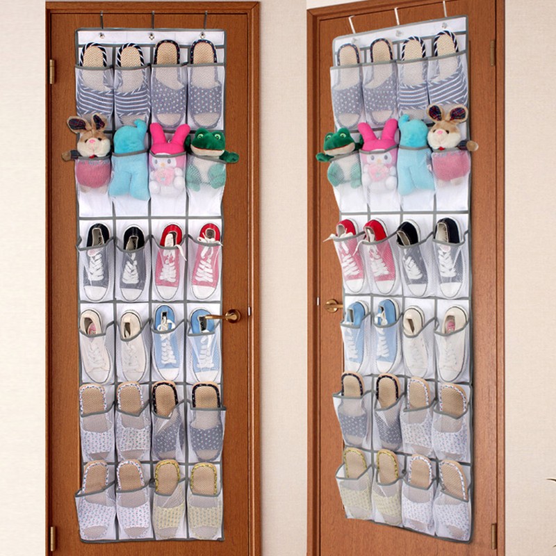 24 Pockets Non woven Fabric Folding Hanging Door Closet Storage