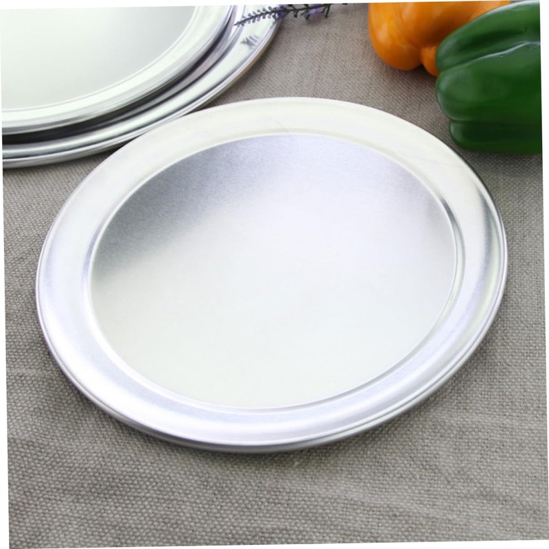 Operitacx Metal Pizza Pan Heat Resistant Oven Tray Durable Non