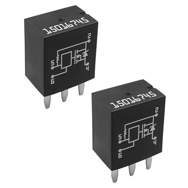 2Pcs 4-Pin Headlight Relay Multi-Purpose Replace 15016745 601-218 1R1944 RY560