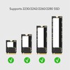 M.2 to Type C NVMe SSD Enclosure 20Gbps 4TB Storage