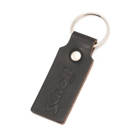 Schott NYC Horween Leather Key Holder 3129101 Men's Leather Key Chain, 009 BLACK