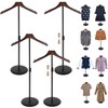 KORETECH 4 Pack Shirt Display 35" Height Adjustable Shoulder Stand