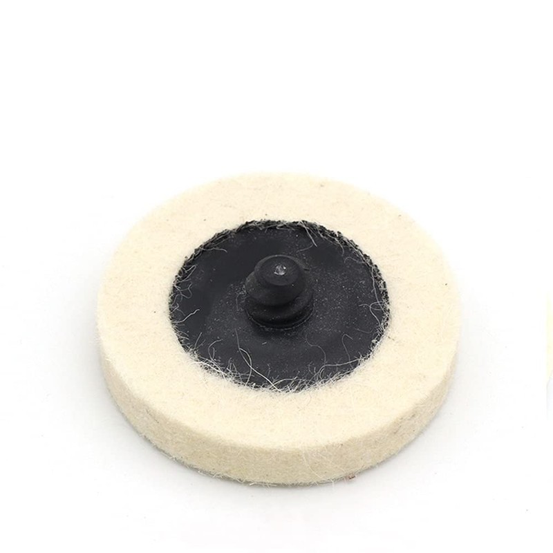 10Pcs Wool Felt Polishing Pads, 2" Compressed Wool Fabric Disc