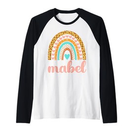 Mabel T-Shirt Mabel Name Birthday Shirt Gift Raglan Baseball Tee